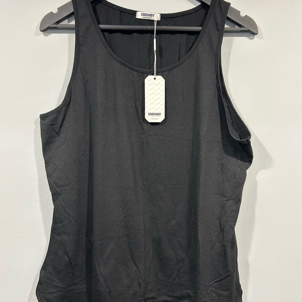 COOFANDY Tank Top Sleeveless Casual Basic Stretch Comfy Top Women's S